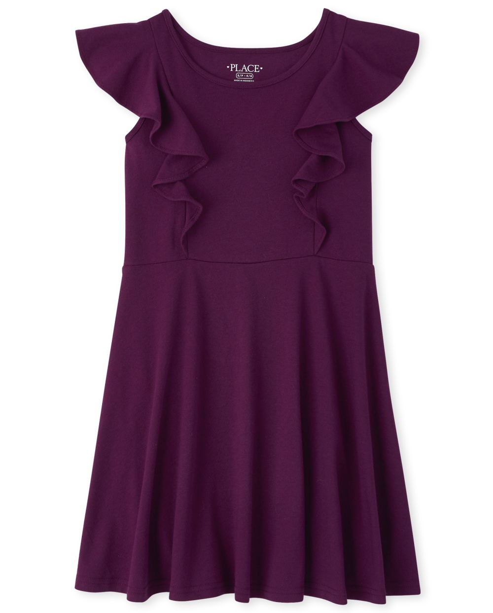 Kid Girl Sleeveless Halterneck Ruffle Dress