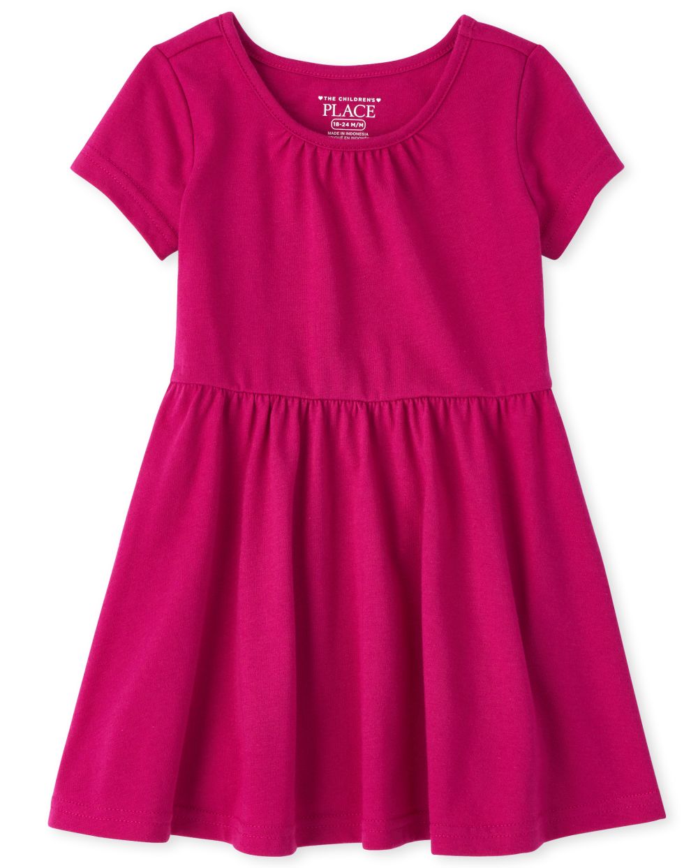 Toddler Girls Short Sleeve Knit Essential Skater Dress