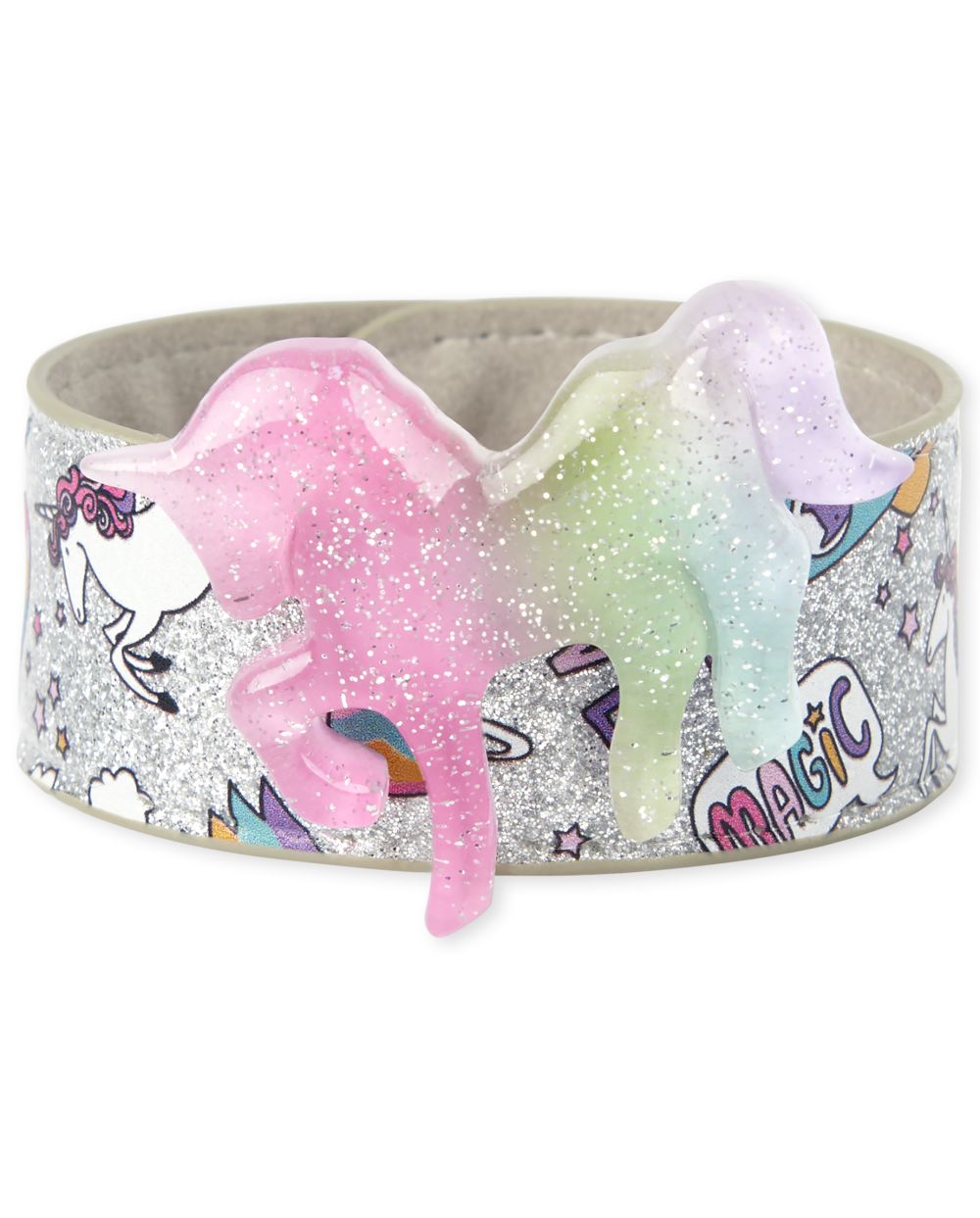 unicorn plush slap bracelet