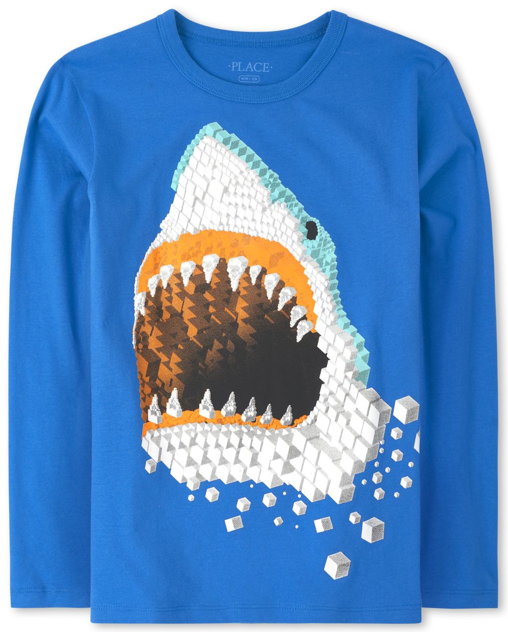 Boys Long Sleeve Shark Graphic Tee