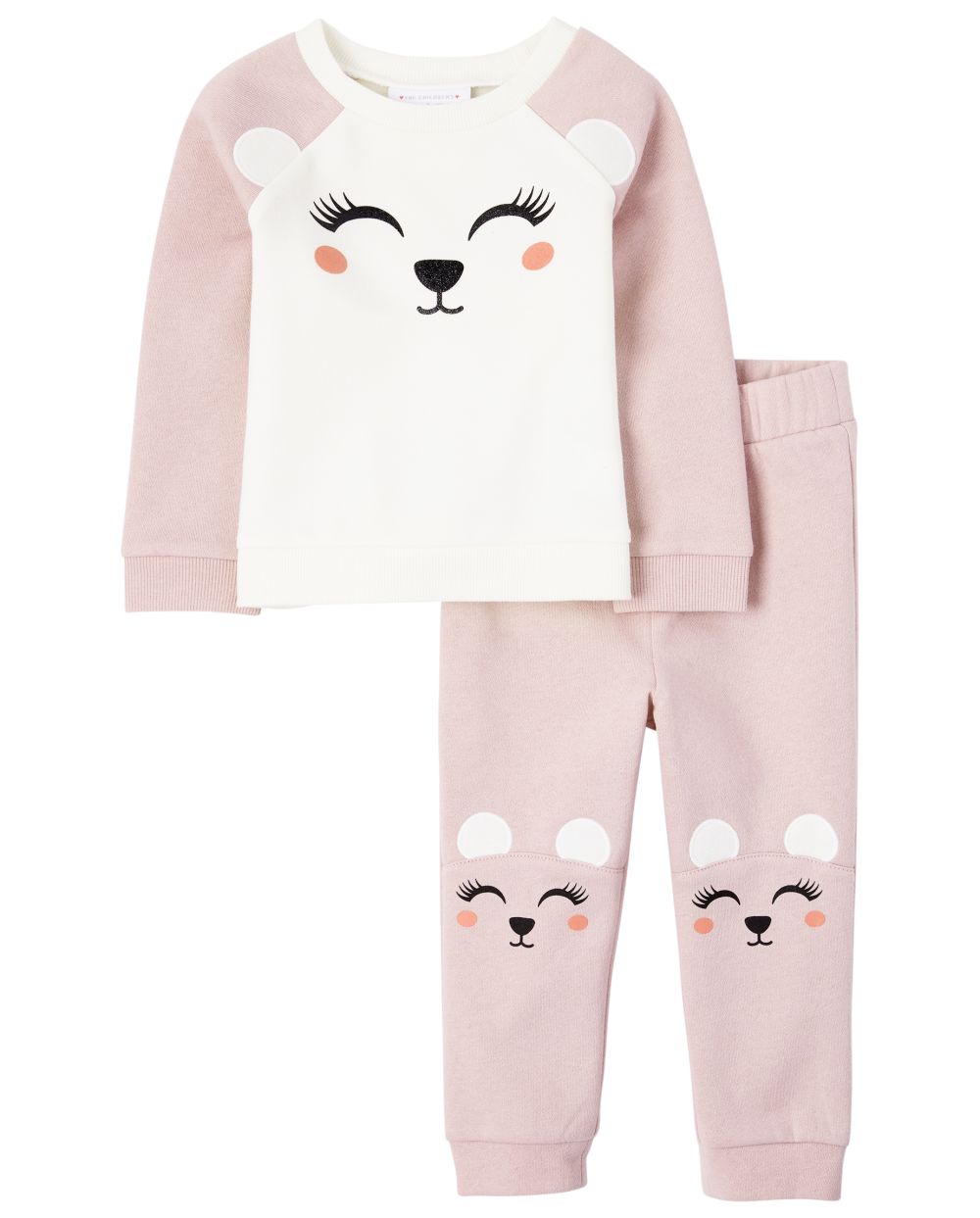 Toddler Girls Long Sleeve Polar Bear French Terry Sweatshirt And Polar