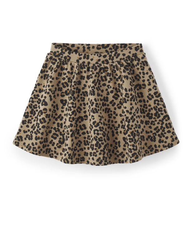 Girls Leopard Ponte Skort - Purrrfect in Pink - baby doe