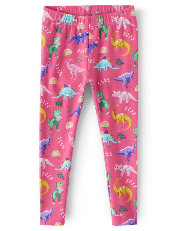 Girls Dino Leggings - Dino-Mite - tutu