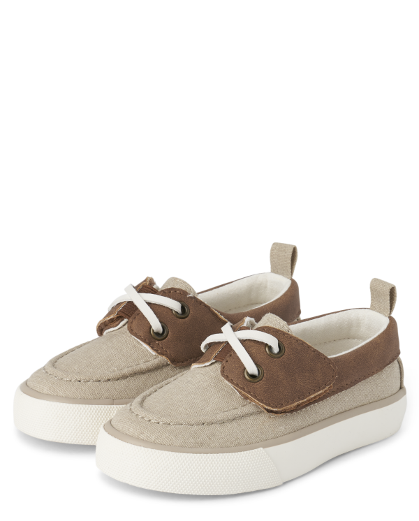 Boys Boat Shoes - tan