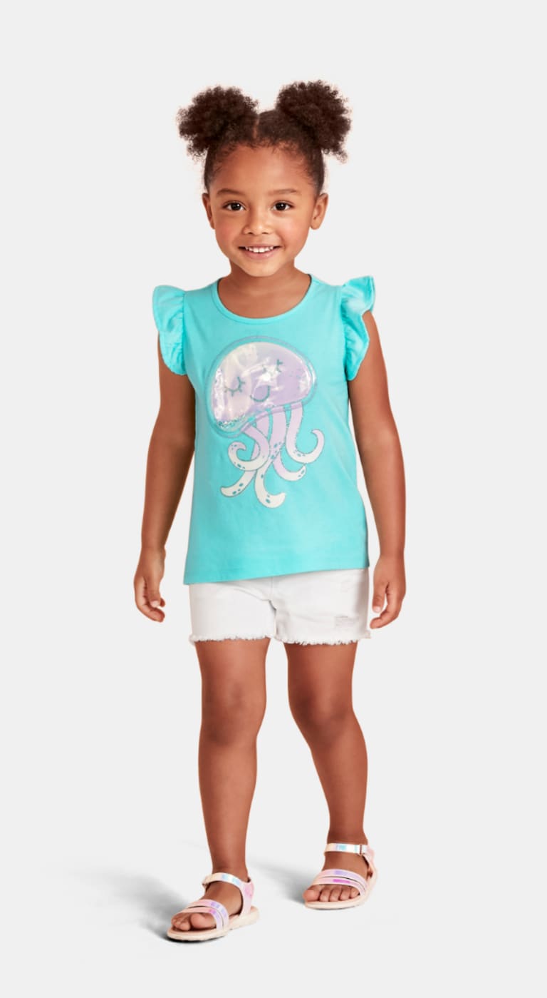 The Childrens Place Baby Girls Solid Bike Shorts