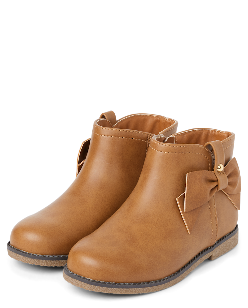 Girls Bow Booties - Little Essentials