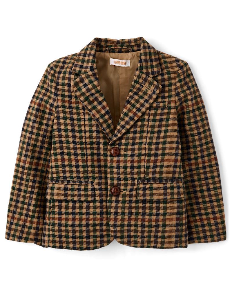 Kids Plaid Blazer - Countryside Manor