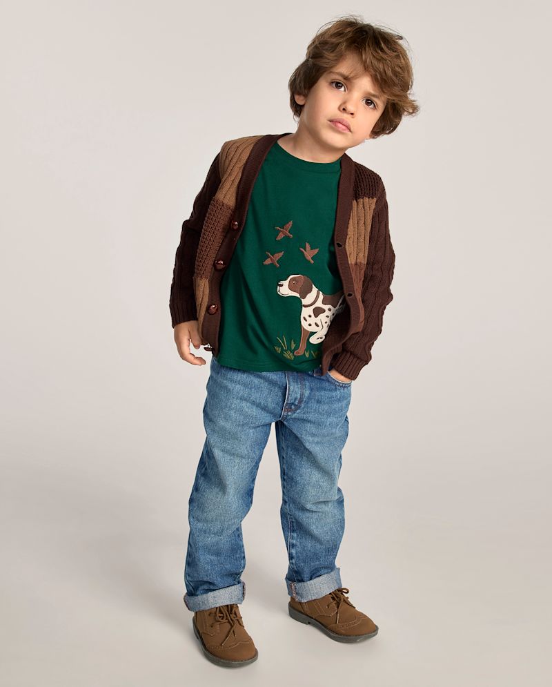 Boys Pull On Wide Leg Jeans - Little Essentials