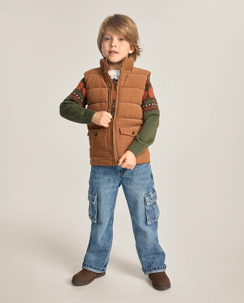 Boys Baggy Cargo Jeans - Little Essentials