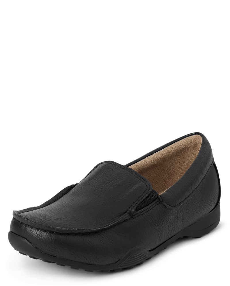 Boys Slip On Dress Shoes - black