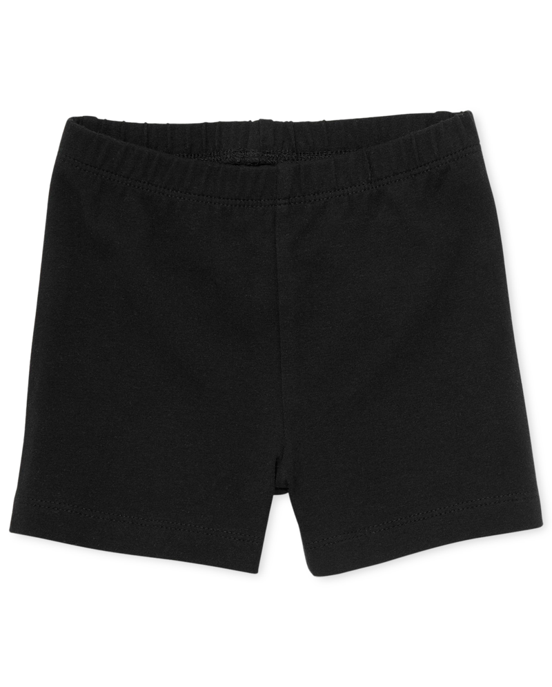 Toddler Girls Cartwheel Shorts - black