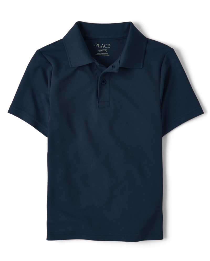 Boys Uniform Performance Polo - blue