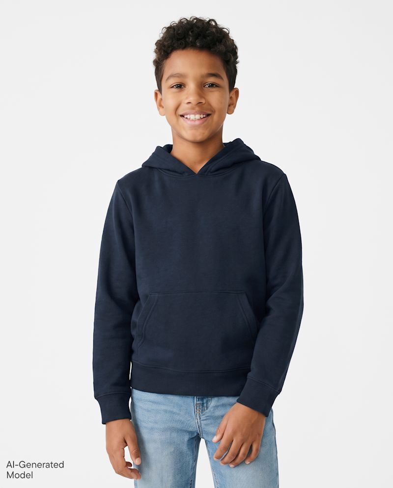 Boys Fleece Hoodie - blue