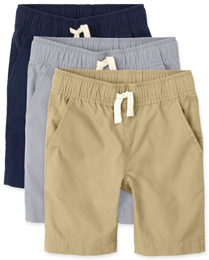 Boys Pull On Jogger Shorts 3-Pack - multi