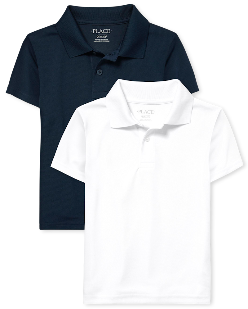 Boys Uniform Performance Polo 2-Pack - multi