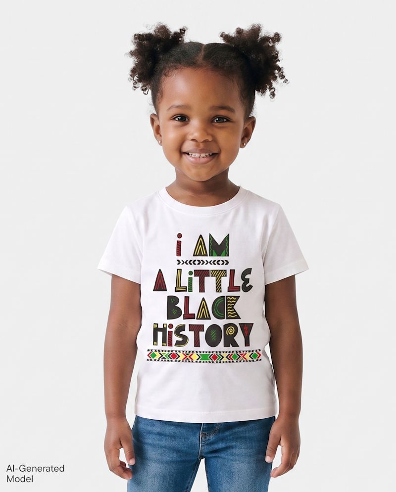 Baby And Toddler Matching Family Black History Graphic Tee - white