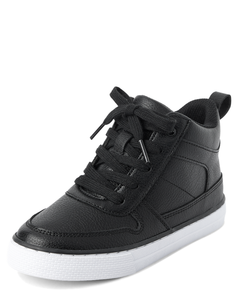 Boys High Top Sneakers - black