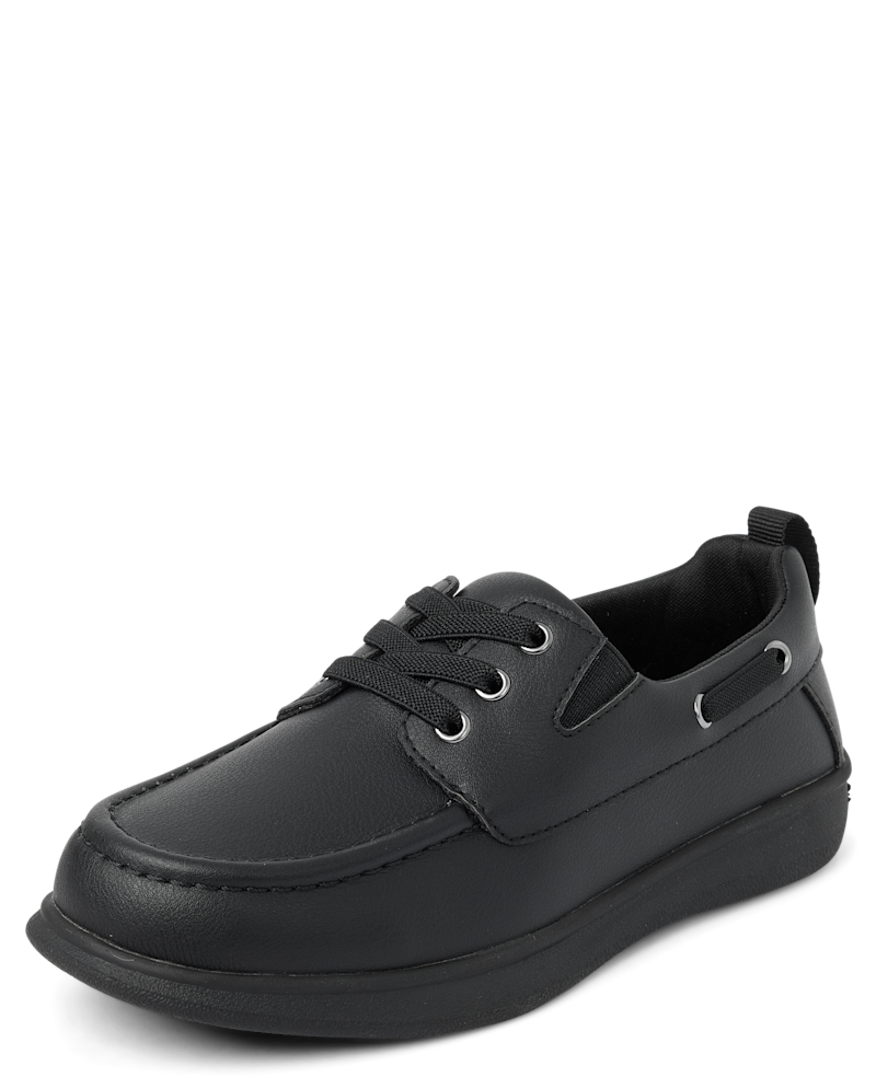 Boys Boat Shoes - black