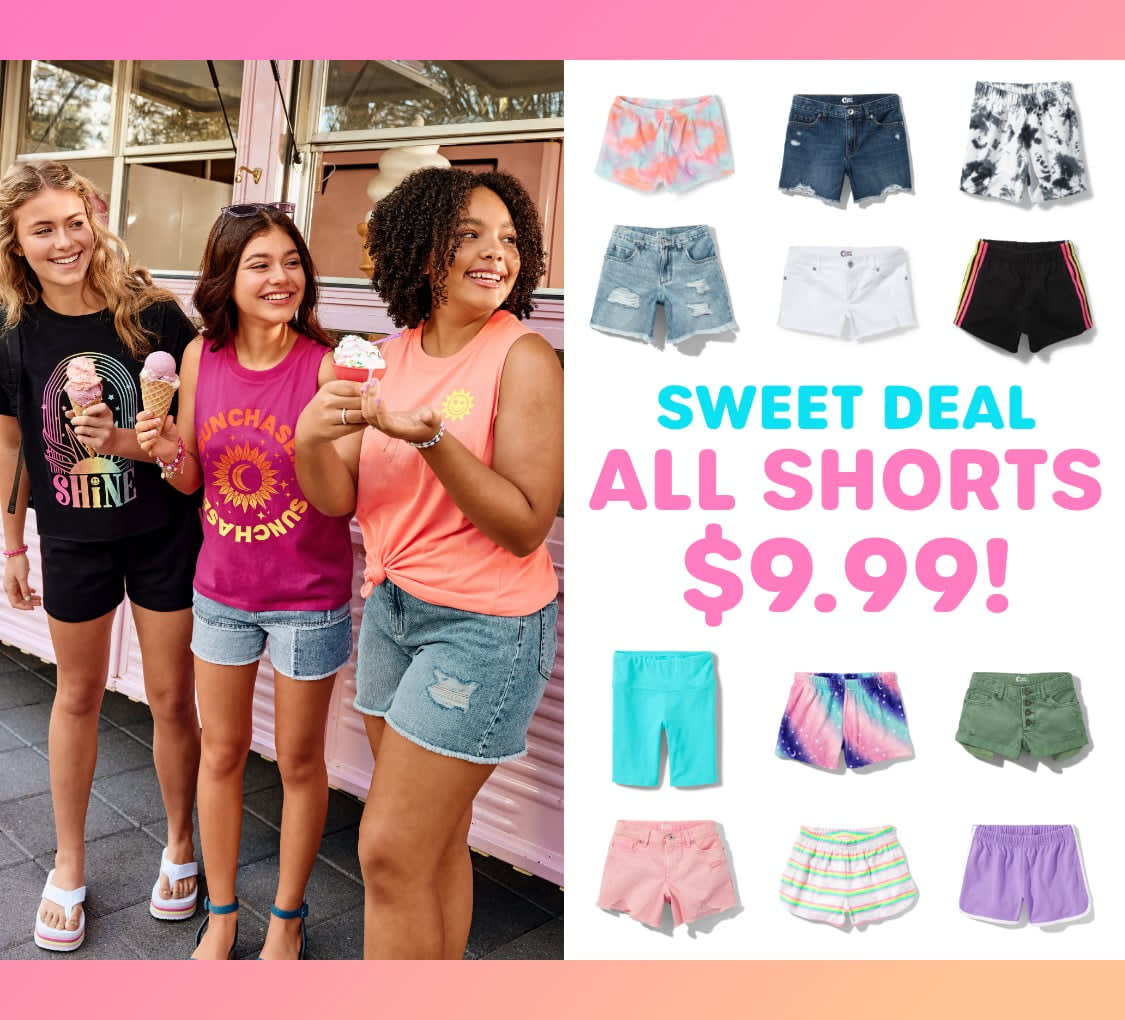 ALL SHORTS $9.99
