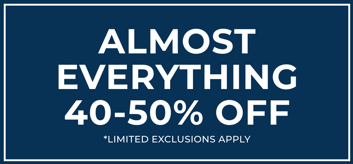 Almost everything 50% off 