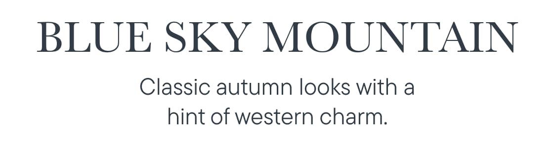 Looks clásicos de otoño con un toque de encanto western.