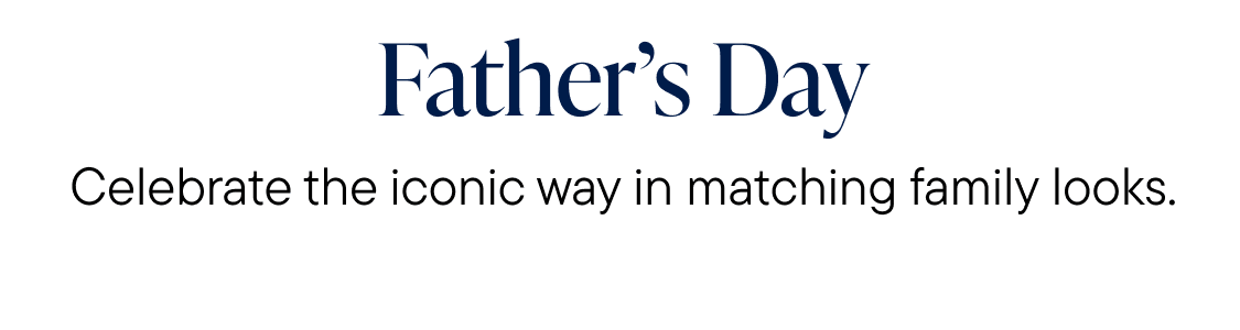 The image features a colorful advertisement for a "Father's Day Celebrate the iconic way in matching family looks." deal, with a vibrant background and various graphics and text highlighting the promotional offer.
