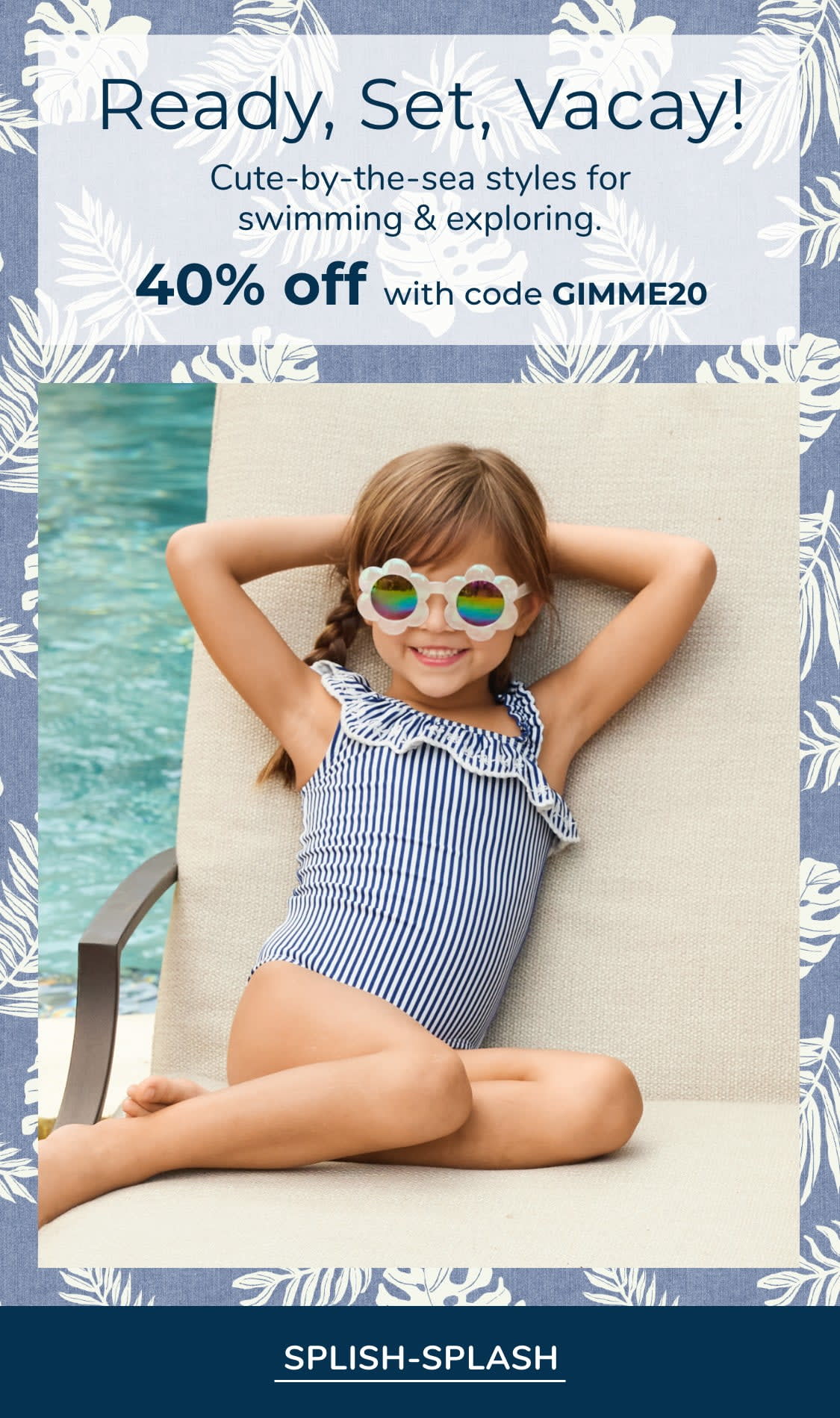 Ready, Set, Vacay! Cute-by-the-sea styles for swimming & exploring.