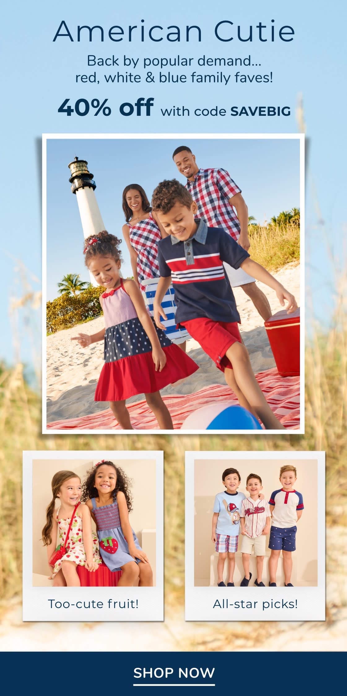 American Cutie | Your favorite red, white & blue collection - back by popular demand!