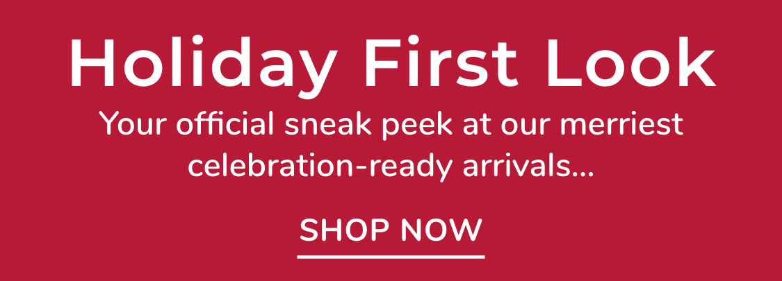 Holiday First Look | Your official sneak peek at our merriest celebration-ready arrivals…