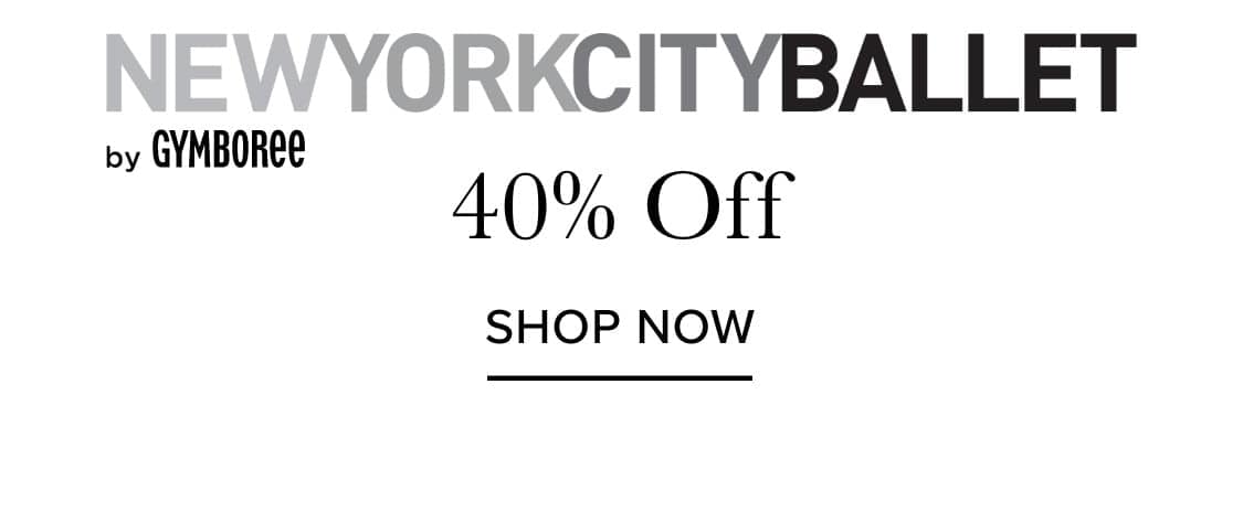 The image displays the text "WYORKCITYBAL" with "40% Off" and "SHOP NOW" prominently featured, suggesting a promotional sale or discount offer.
