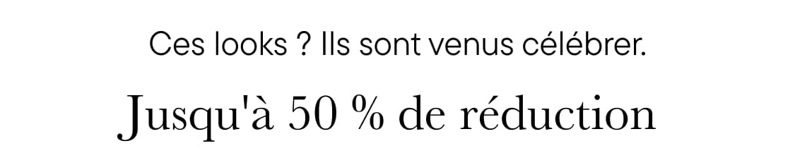 L'image affiche le texte « Looks? They came to ce » et « Up to 50% Off », suggérant une vente ou une promotion sur un produit ou un service.