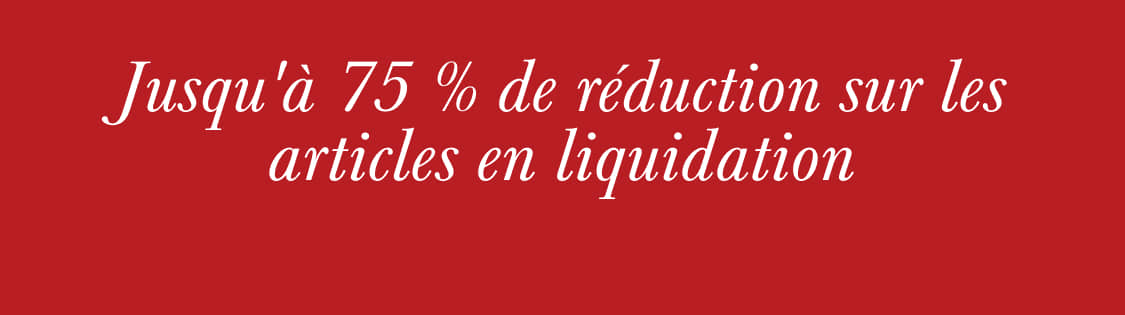 L'image affiche le texte «&nbsp;75% de réduction Cle&nbsp;» en grandes lettres blanches sur un fond rouge vif.