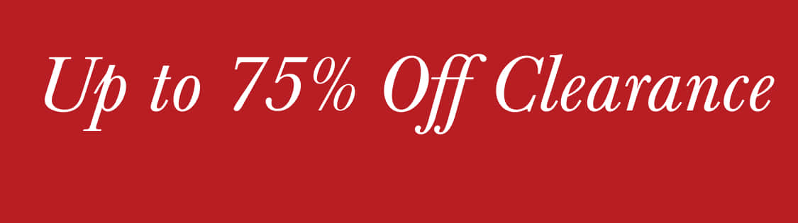 La imagen muestra el texto "75% de descuento en Cle" en grandes letras blancas sobre un fondo rojo brillante.