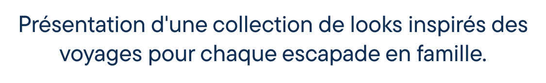 L'image affiche un texte promouvant un « look inspiré du voyage » et invitant les spectateurs à « faire leurs achats sur la côte amalfitaine », suggérant un vêtement ou un produit ou service lié à la mode.