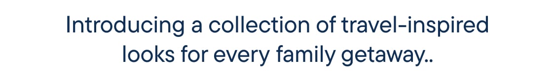 The image displays text promoting a "travel-inspired look" and inviting viewers to "Shop Amalfi Coast", suggesting a clothing or fashion-related product or service.