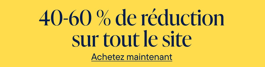 L'image affiche le texte « % de réduction » en gros caractères gras sur un fond jaune vif.