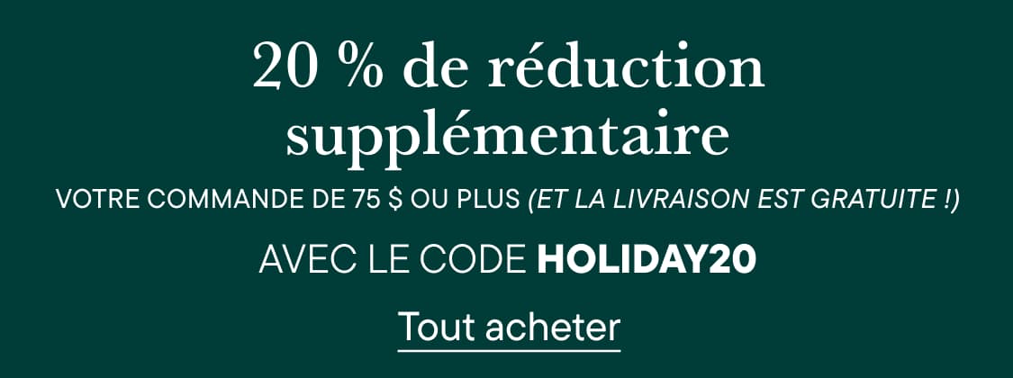 Un texte promotionnel blanc proposant une réduction et la livraison gratuite se détache sur un fond vert foncé uni.