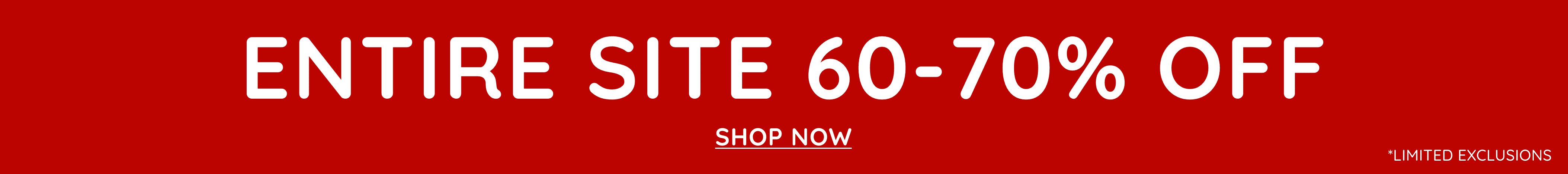 Entire Site 60-70% Off