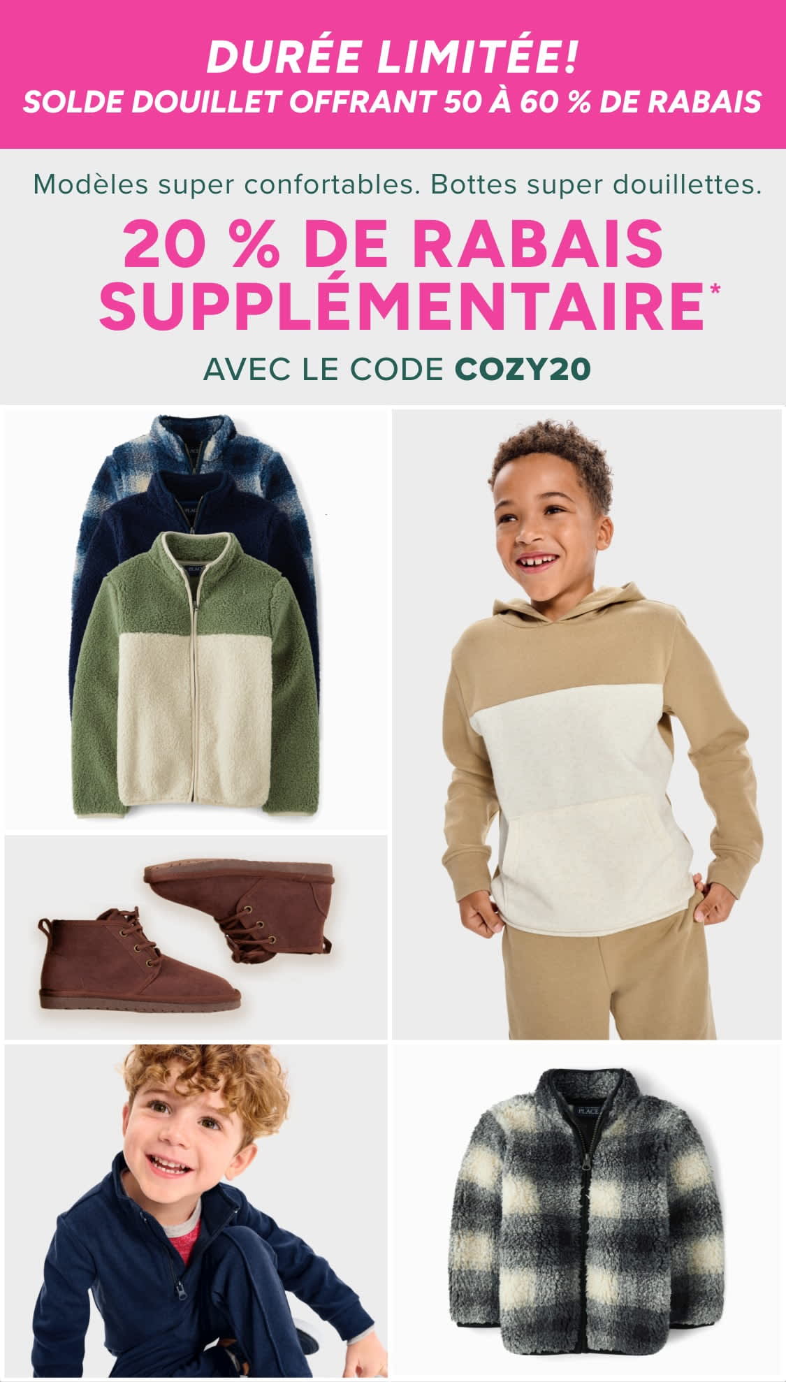 Vetements Enfants Bebe tout petit The Children s Place Canada