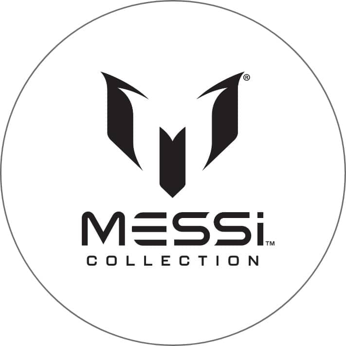 The image displays the Messi Collection logo, which features a stylized "M" symbol in black against a white circular background.