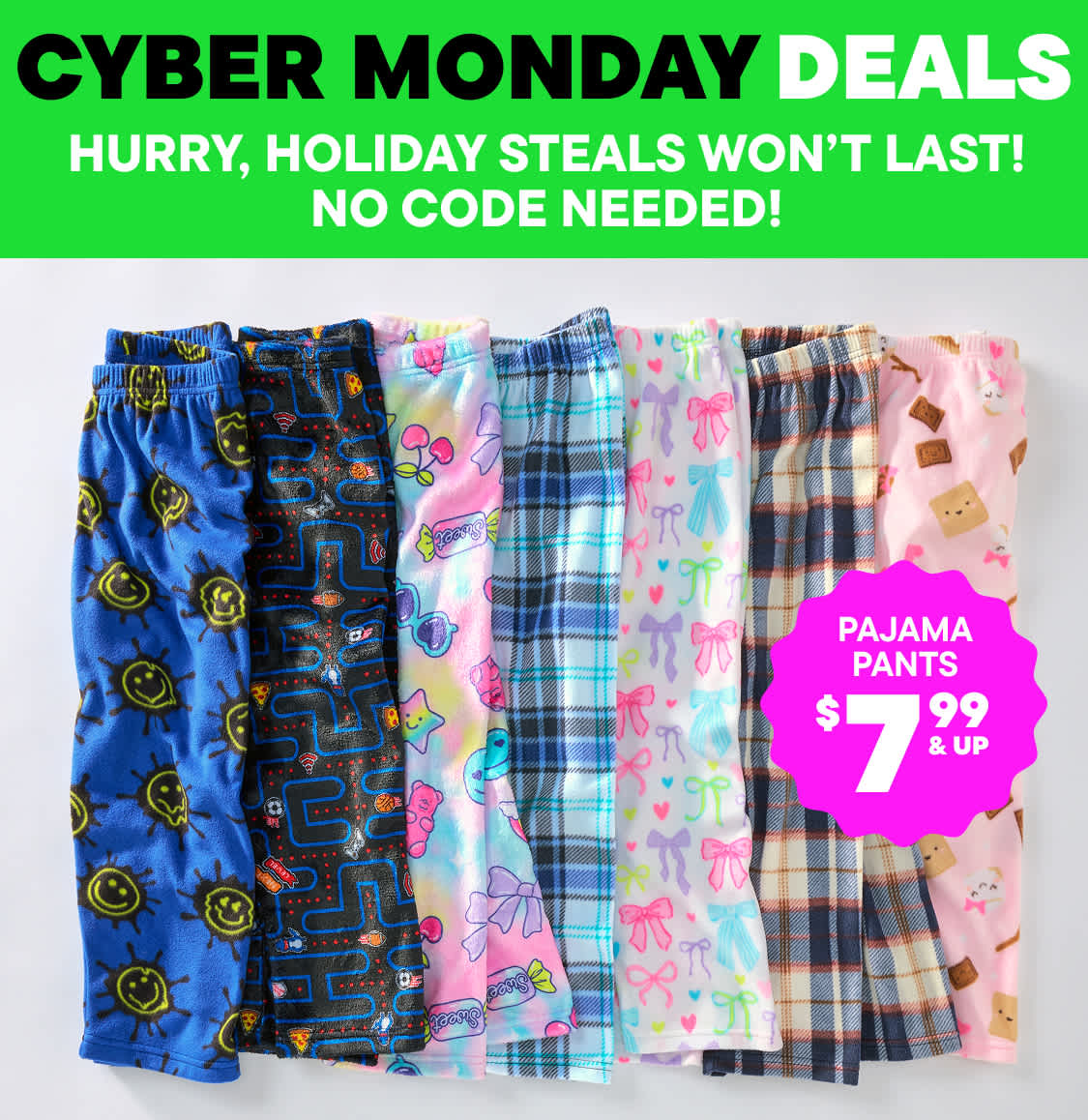 The image features the text "MONDAY" in large black letters against a bright green background, with the text "PAY SALE" in smaller pink letters below it. The background is a solid, vibrant green color.