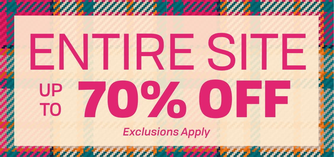 Entire Site up to 70% Off Exclusions Apply