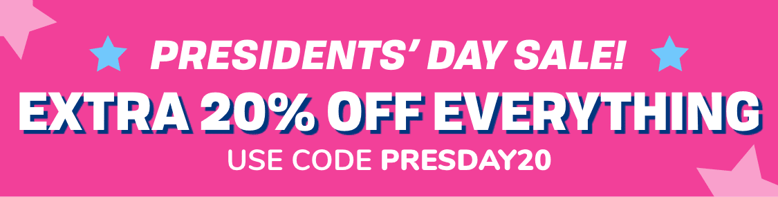 LIMITED TIME ONLY | EXTRA 20% off EVERYTHING | Use code:presday20