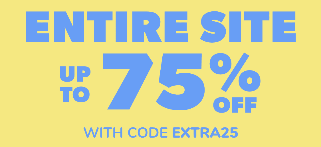 Entire Site up to 75% off