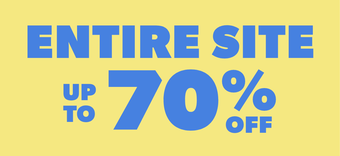 Entire Site up to 70% off
