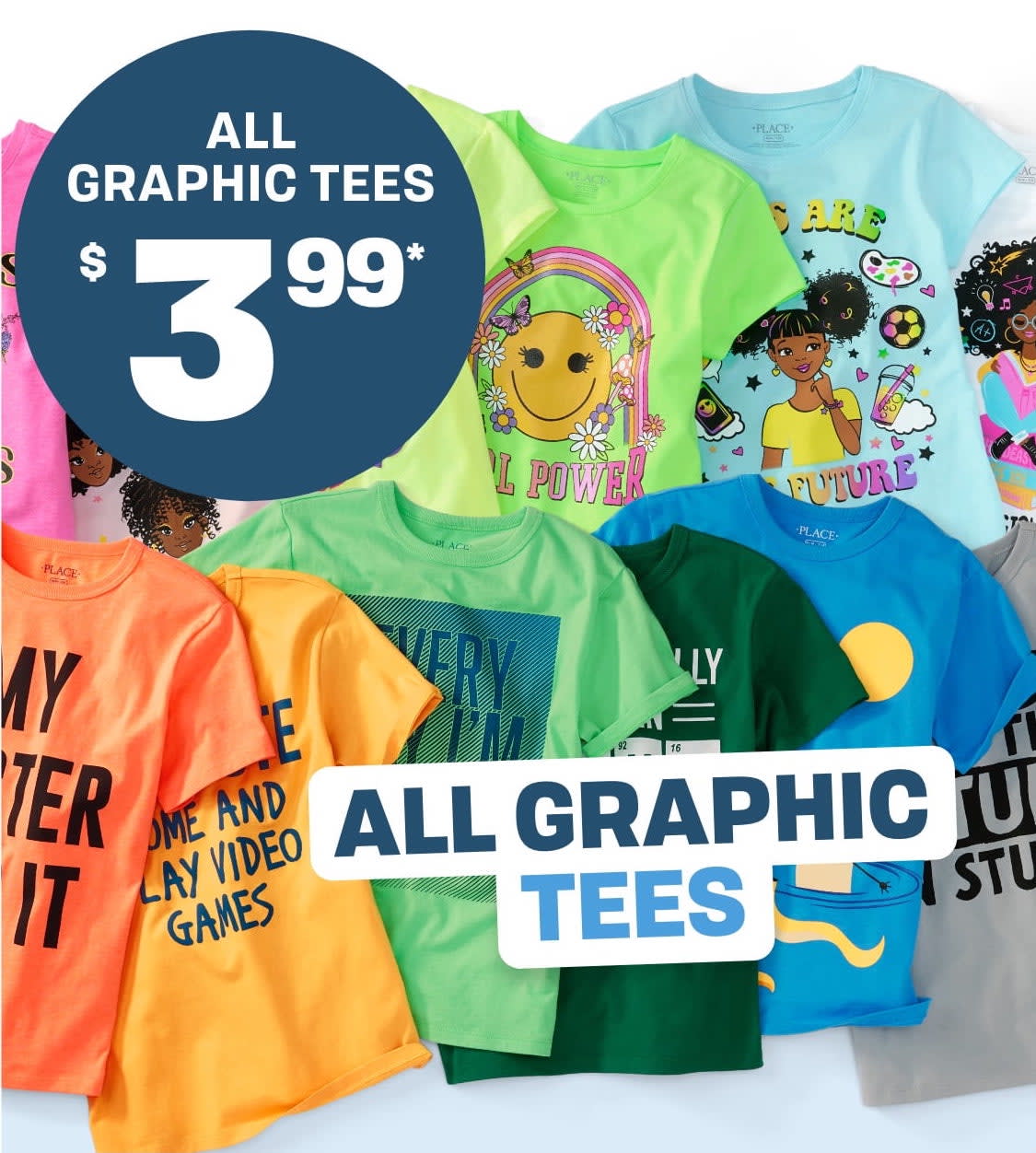 ALL GRAPHIC TEES | $3.99*
