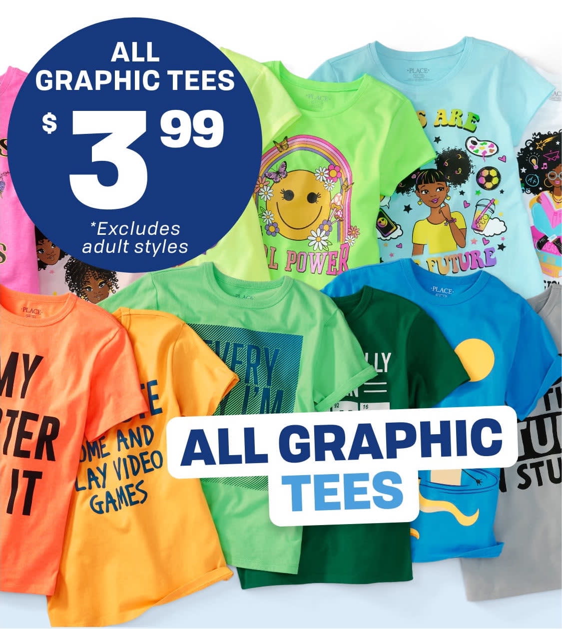 ALL GRAPHIC TEES | $3.99*