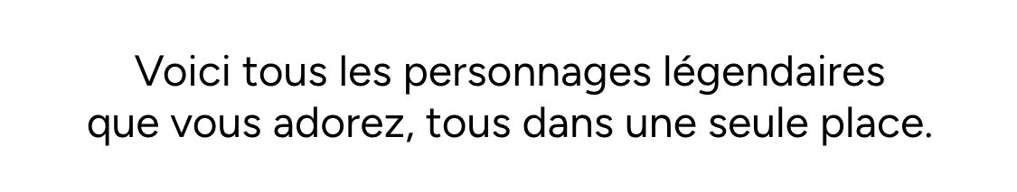 Boutique de personnages