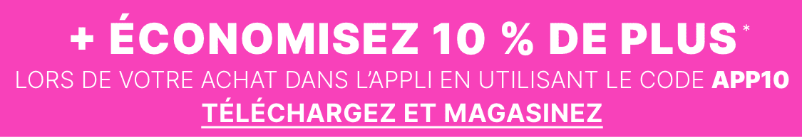 L'image affiche le texte « U SHOP » en grandes lettres blanches sur un fond rose vif.