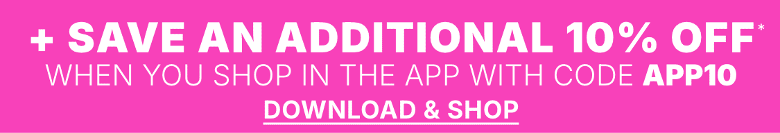 The image displays the text "U SHOP" in large white letters against a vibrant pink background.